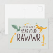 Lass der Welt höre dein Gehör Postkarte (Vorne/Hinten)