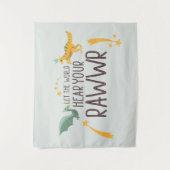 Lass der Welt höre dein Gehör Wandteppich (Vorderseite)