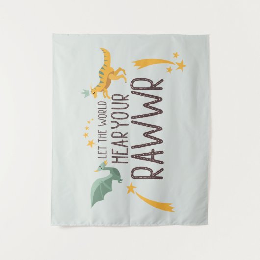 Lass der Welt höre dein Gehör Wandteppich (Vorderseite)