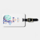 Lass der Welt höre deine ROAR! Niedliches Aquarell Gepäckanhänger (Vorderseite horizontal)