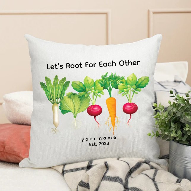 Lass der Wurzeln für einander / Pflanze Kissen (Lets Root For Each Other / Plant Lover Gardening Throw Pillow)