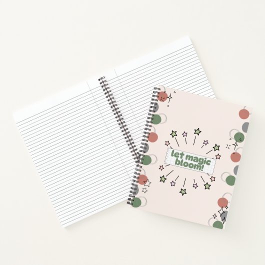 Lass der Zauberblüte: Ästhetische Zeitschrift Notizblock (Innenseite)