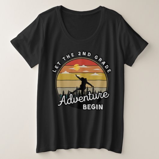 Lass des 2. große größe T-Shirt (Design vorne)