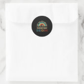 Lass des 4. runder aufkleber (Tasche)