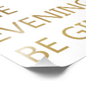 Lass des Abends Fotodruck (Ecke)