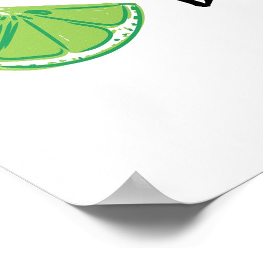 Lass des Abends GIN Poster (Ecke)