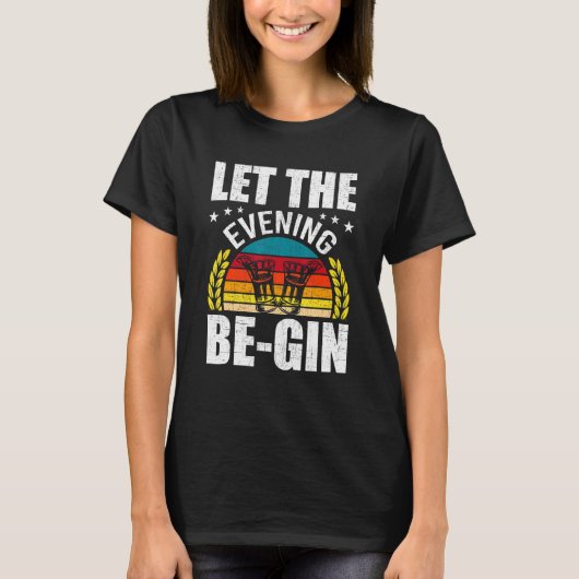 Lass des Abends, um den Barkeeper zu versperren T-Shirt (Vorderseite)