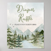 Lass des Abenteuer Begin Woodland Diaper Raffle Poster (Vorne)