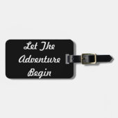 Lass des Abenteuers Begin-Gepäckmarke Gepäckanhänger (Vorderseite horizontal)