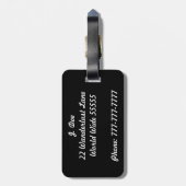 Lass des Abenteuers Begin-Gepäckmarke Gepäckanhänger (Rückseite vertikal)