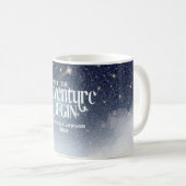 Lass des Abenteuers Begin Starry Night Celestial Kaffeetasse (VorderseiteRechts)
