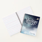Lass des Abenteuers Begin Starry Night Celestial Notizblock (Innenseite)