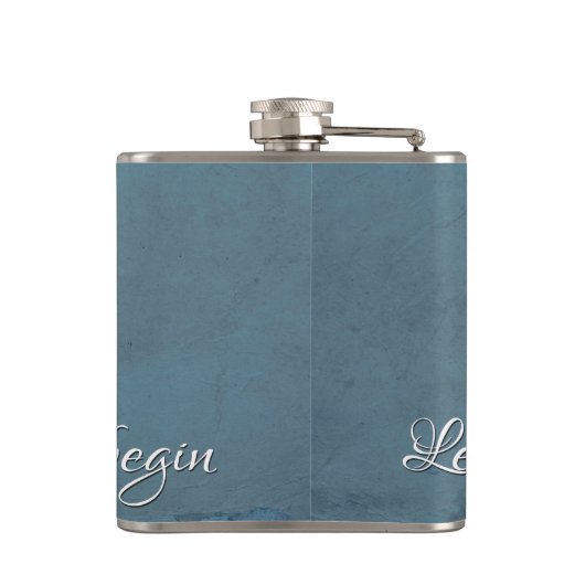 Lass des Abenteuers Flachmann (Rückseite)