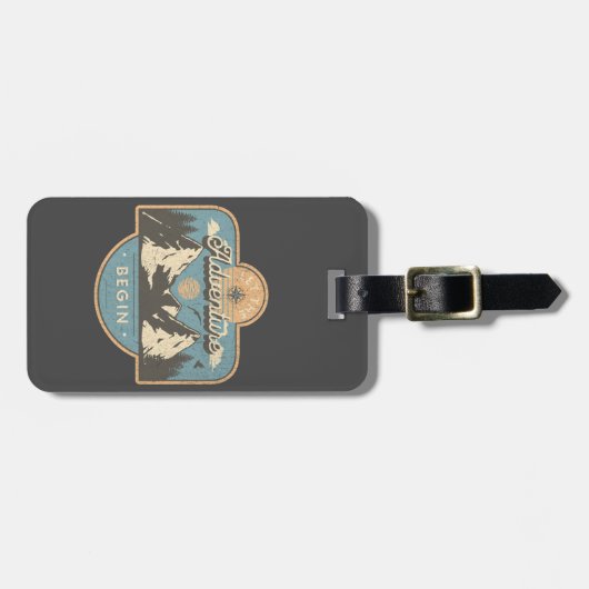 Lass des Abenteuers Gepäckanhänger (Vorderseite horizontal)