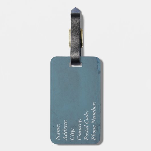 Lass des Abenteuers Gepäckanhänger (Rückseite vertikal)