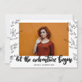 Lass des Abenteuers | Graduate-Blätter Einladung (Vorderseite)