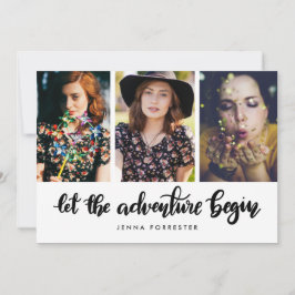 Lass des Abenteuers | Graduate Foto Einladung