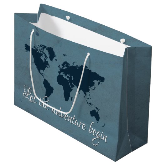 Lass des Abenteuers Große Geschenktüte (Vorderseite Schrägansicht)