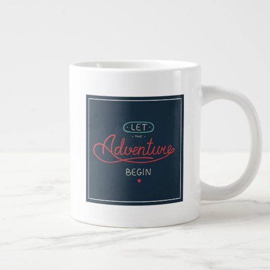 Lass des Abenteuers Jumbo-Tasse (Rechts)