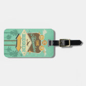 Lass des Abenteuers mit Retro-Design Gepäckanhänger (Vorderseite horizontal)