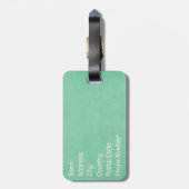 Lass des Abenteuers mit Retro-Design Gepäckanhänger (Rückseite vertikal)