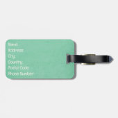 Lass des Abenteuers mit Retro-Design Gepäckanhänger (Rückseite horizontal)