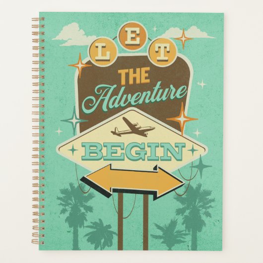 Lass des Abenteuers mit Retro-Design Planer (Vorderseite)