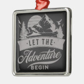 Lass des Abenteuers Ornament Aus Metall (Links)