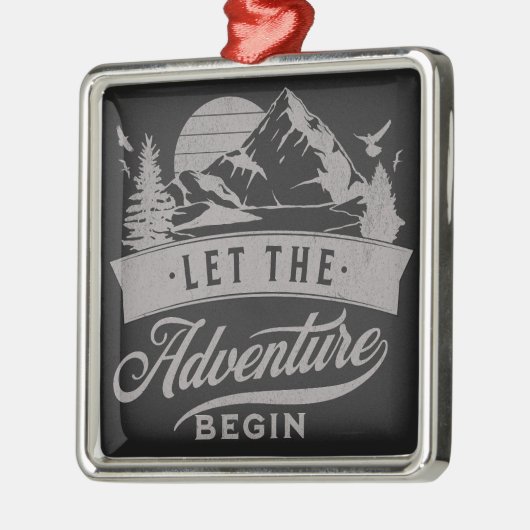 Lass des Abenteuers Ornament Aus Metall (Links)