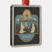 Lass des Abenteuers Ornament Aus Metall (Rechts)