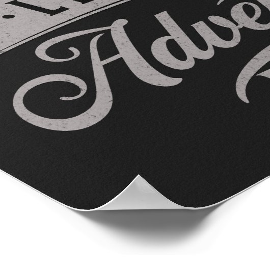 Lass des Abenteuers Poster (Ecke)