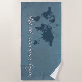 Lass des Abenteuers Strandtuch (Vorderseite)