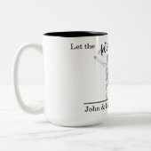 Lass des Abenteuers Zweifarbige Tasse (Links)