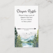 Lass des Adventure Begin Baby Shower Diaper Raffle Begleitkarte (Vorderseite)