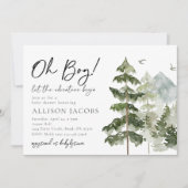 Lass des Adventure Begin Baby Shower Einladungen (Vorderseite)