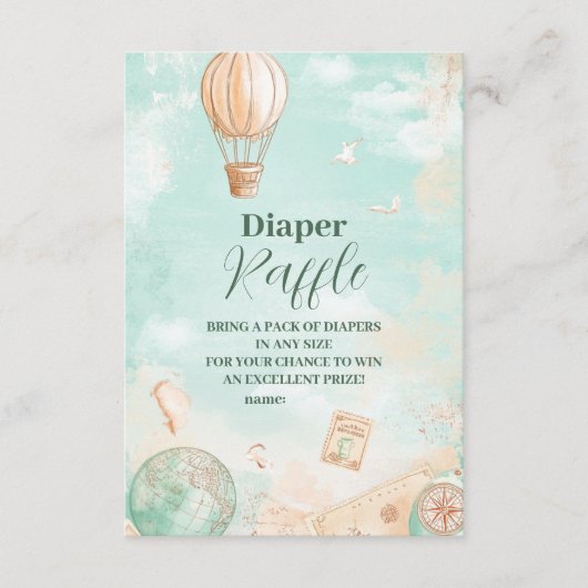 Lass des Adventure Begin Diapper Raffle Begleitkarte (Vorderseite)