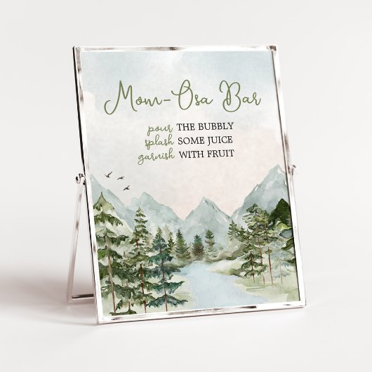 Lass des Adventure Begin Woodland Mama Osa Bar Poster