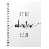 Lass des Angebots für den Beginn des Abenteuers Notizblock (Vorderseite)