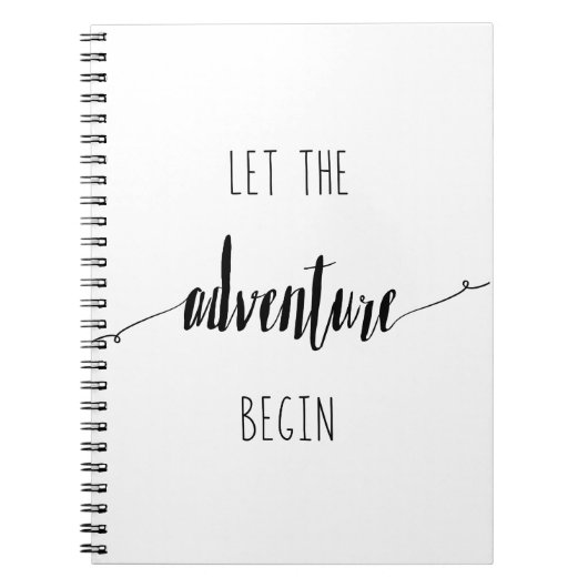 Lass des Angebots für den Beginn des Abenteuers Notizblock (Vorderseite)