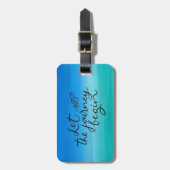 Lass des Begin Luggage Tag Blue Gepäckanhänger (Vorderseite vertikal)