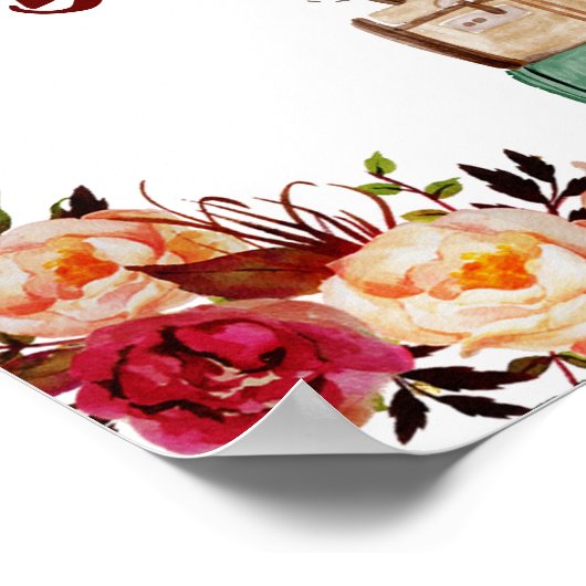 Lass des Begin Sign Travel Poster (Ecke)