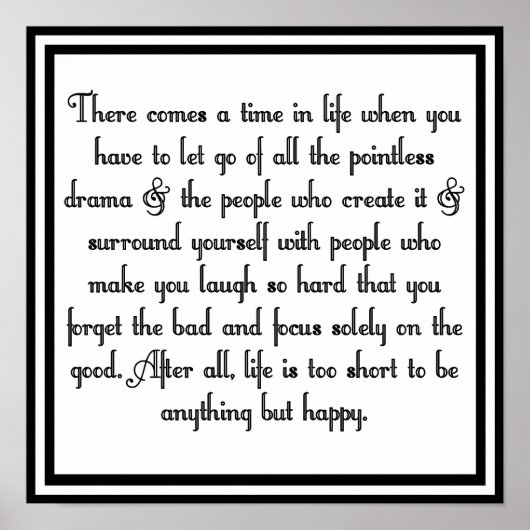 Lass des Dramas Poster (Vorne)