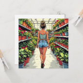 Lass des Einkaufsbeginns | Pflanze Liebhaber Karte (Vorderseite/Rückseite Beispiel)