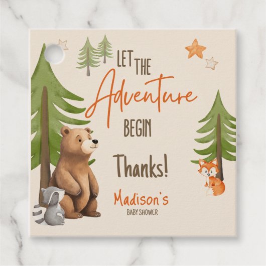 Lass des Erlebnisbeginns Geschenkanhänger (Vorderseite)