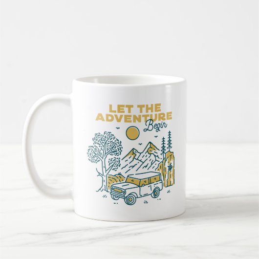 Lass des Erlebnisbeginns Kaffeetasse (Links)