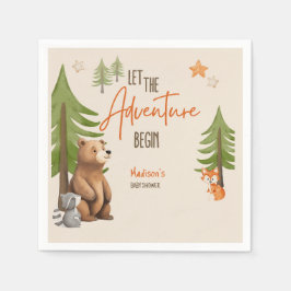 Lass des Erlebnisbeginns Serviette