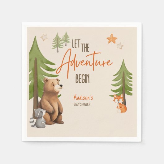 Lass des Erlebnisbeginns Serviette (Vorderseite)