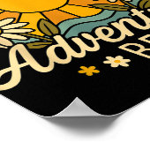 Lass des ersten Abenteuers beginnt Retro Sun Back Poster (Ecke)