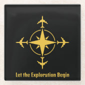 Lass des Explorationsbeginns, Cooler Luftverkehr, Glasuntersetzer (Vorderseite)