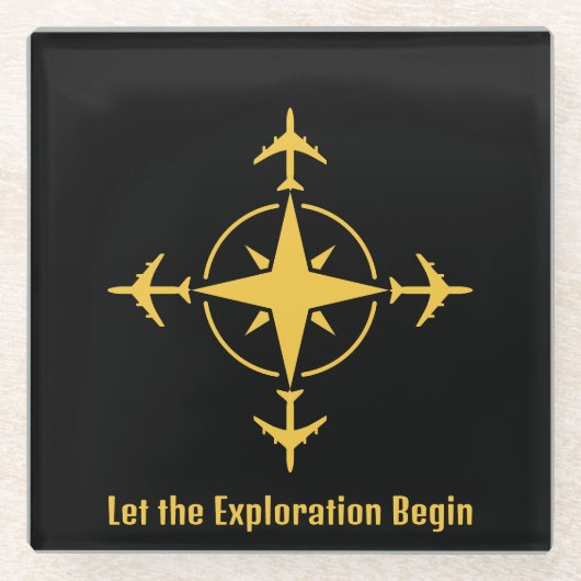 Lass des Explorationsbeginns, Cooler Luftverkehr,  Glasuntersetzer (Vorderseite)